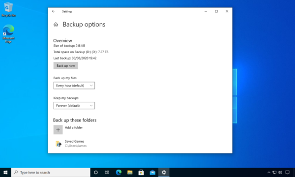 How To Back Up Your Important Files Using File History In Windows 10 ...