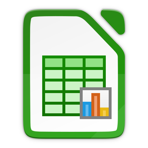 The LibreOffice Calc icon